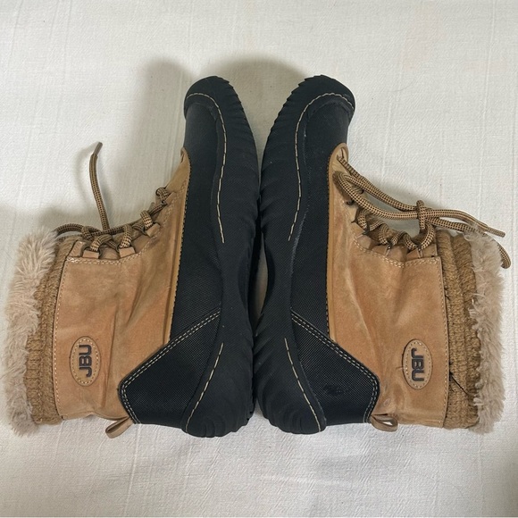 JBU by Jambu Jane Pull-On Waterproof Cold-Weather Ankle Boots-Tan/Black-Women 8 - Picture 6 of 14